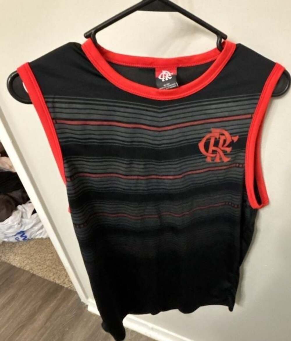 C.R. Flamengo Official Licensed Striped Sleeveless Training Jersey